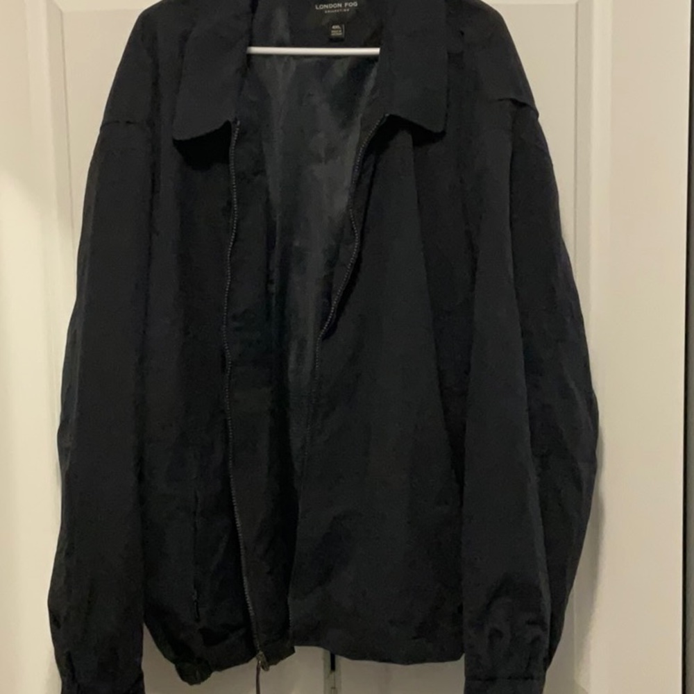 London Fog Black Bomber Jacket